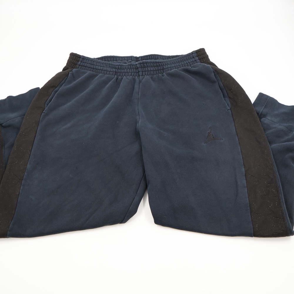 Jordan Joggers‎ Men XL Navy Blue Black Jumpman Fleece Sweatpants 819127-010